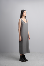 Nikki Midi Dress in Charcoal