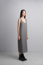 Nikki Midi Dress in Charcoal