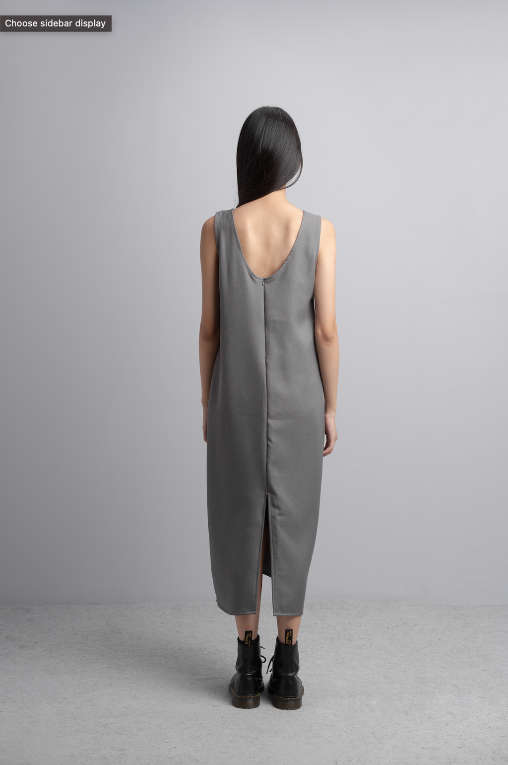 Nikki Midi Dress in Charcoal