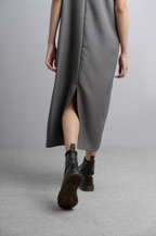 Nikki Midi Dress in Charcoal