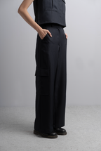 Brie Cargo Pants in Midnight
