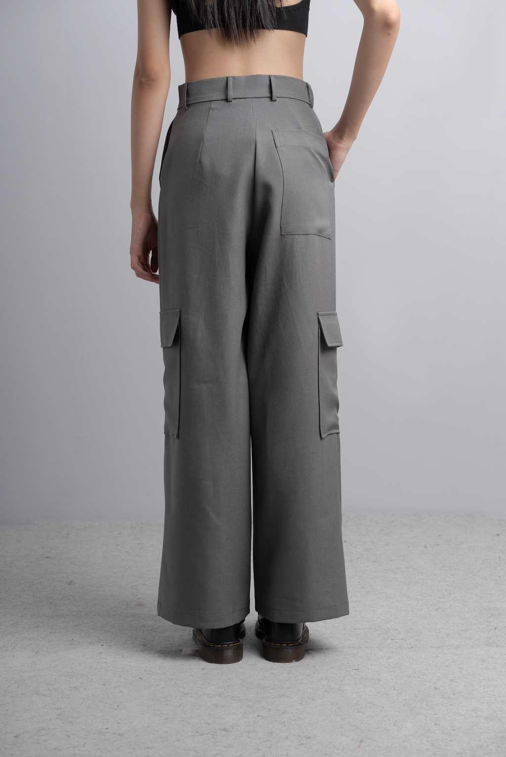 Brie Cargo Pants in Charcoal