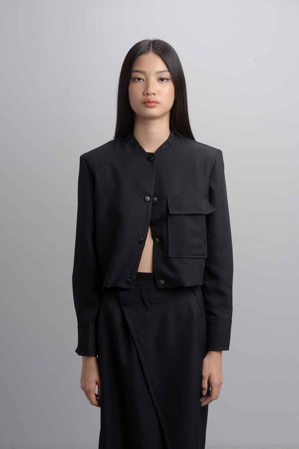 Reika Boxy Jacket in Midnight