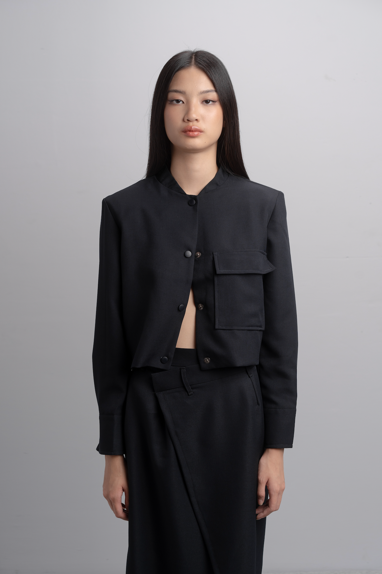 Reika Boxy Jacket in Midnight