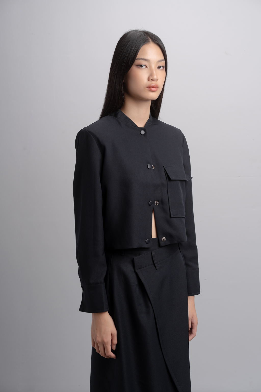 Reika Boxy Jacket in Midnight