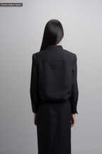 Reika Boxy Jacket in Midnight