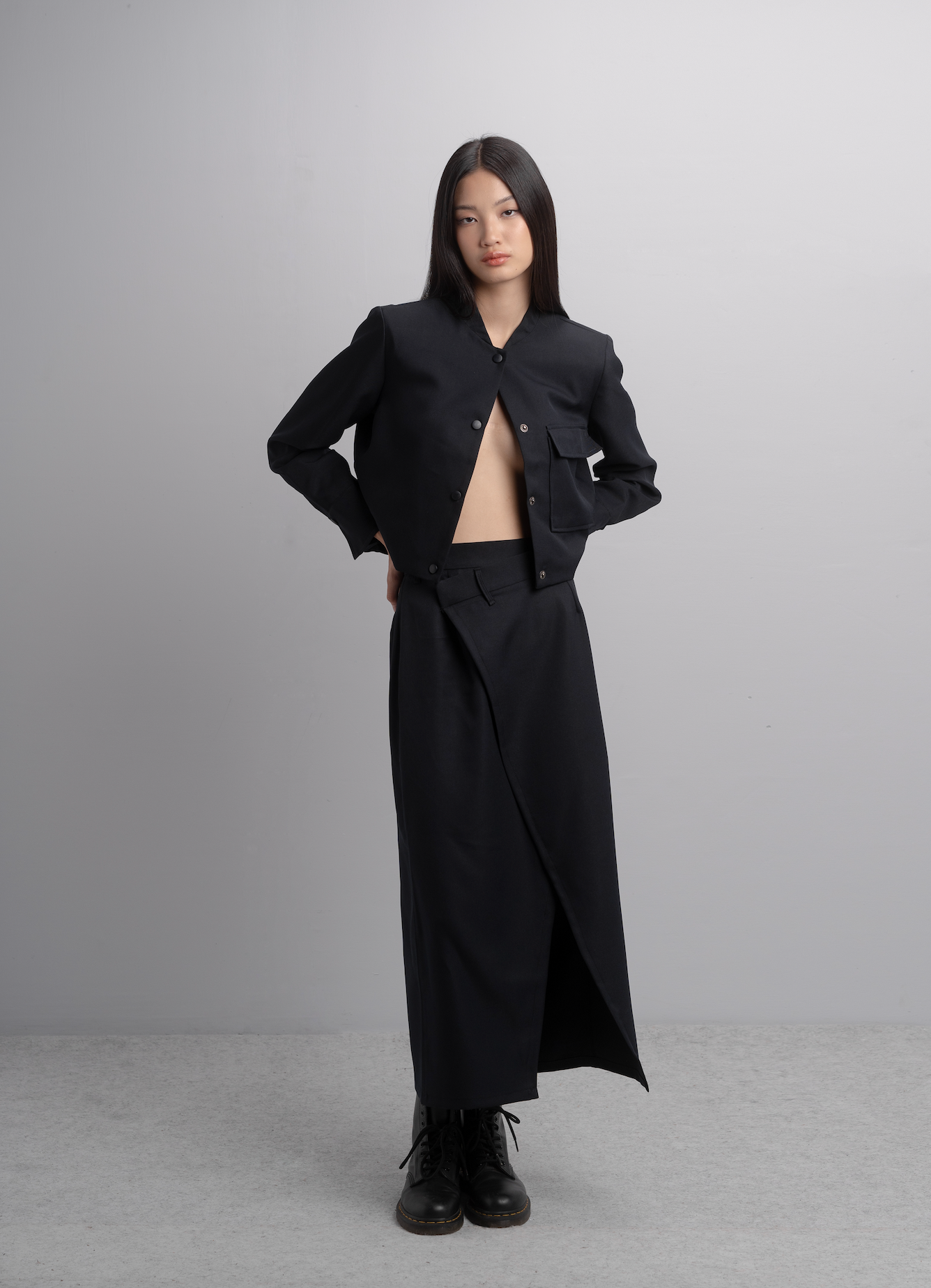 Reika Boxy Jacket in Midnight