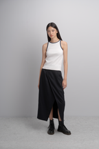 Gwyn Rib Tank Top in Midnight