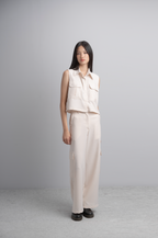 Kleia Boxy Shirt in Bone