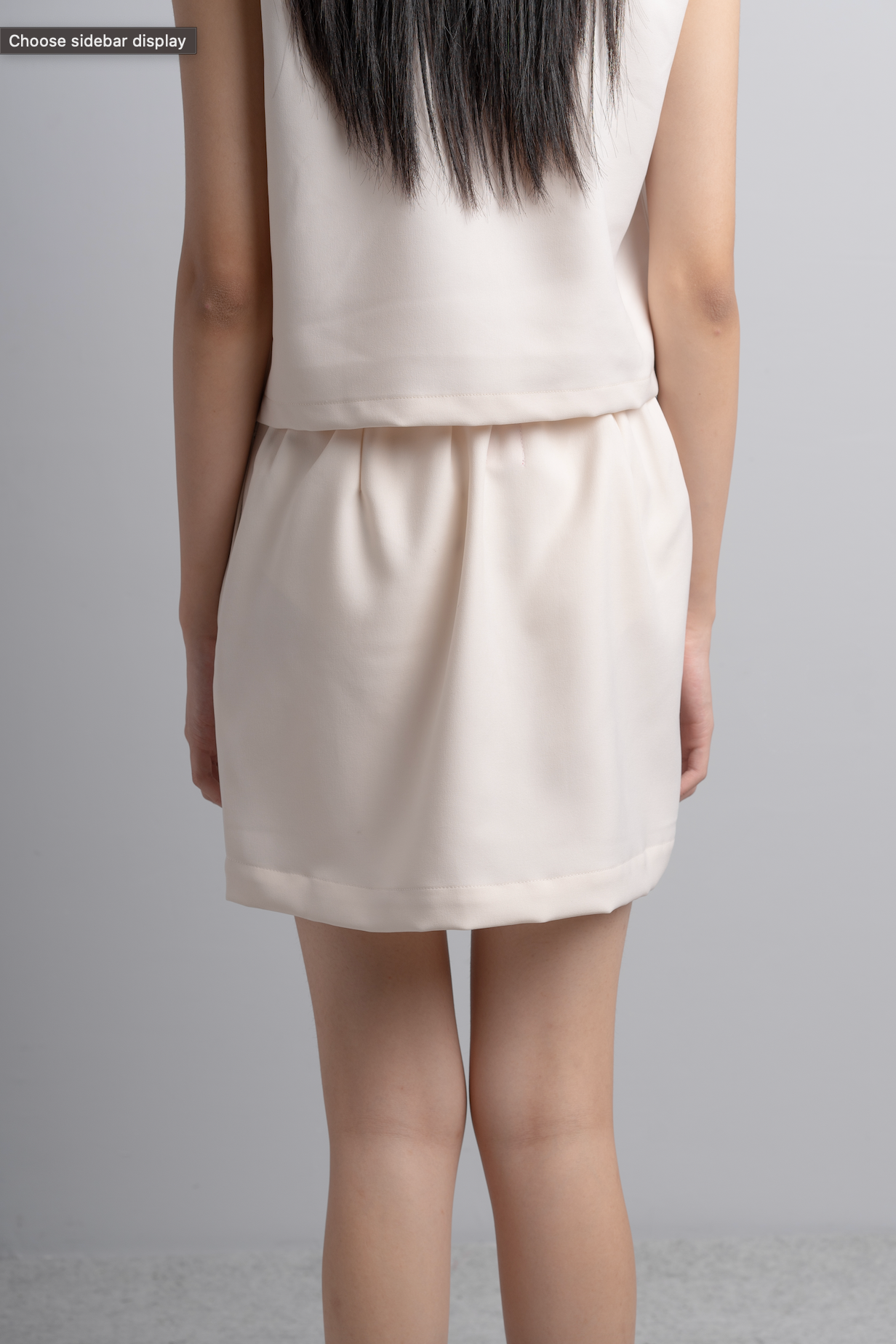 Kendra Mini Skirt in Bone