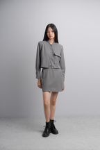 Reika Boxy Jacket in Charcoal