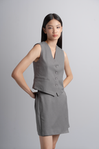 Valerie Vest in Charcoal