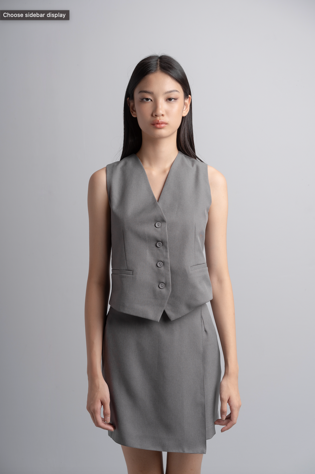 Valerie Vest in Charcoal