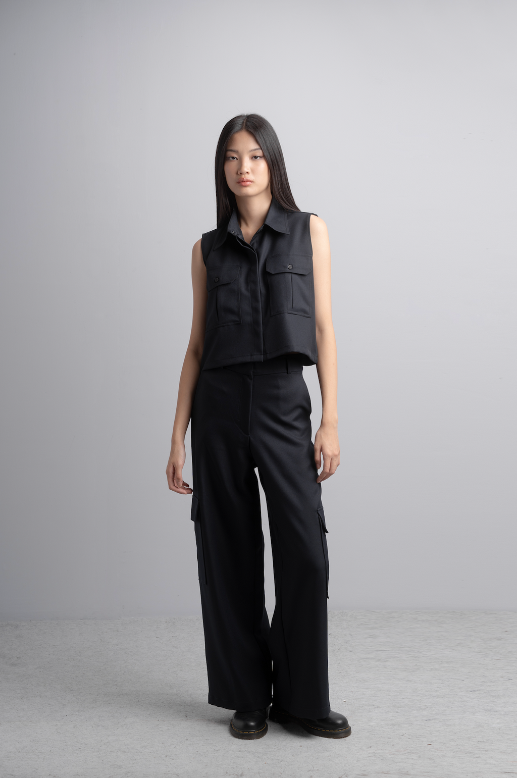 Kleia Boxy Shirt in Midnight