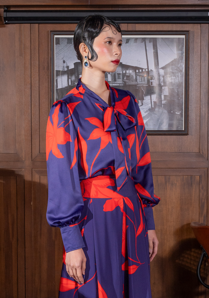 Jayne Shirt in Red Midnight