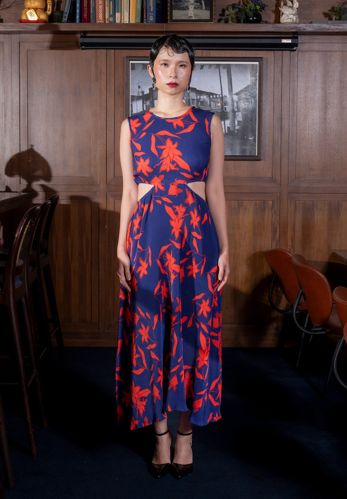 Arianna Dress in Red Midnight