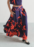Erika Skirt in Red Midnight