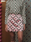 Cadie Scallop Skort in Pink Pine