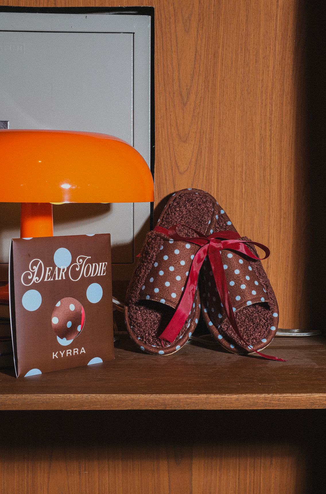 Holiday Box in Polka Brown
