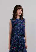 Tarra Reversible Top In Navy Faith