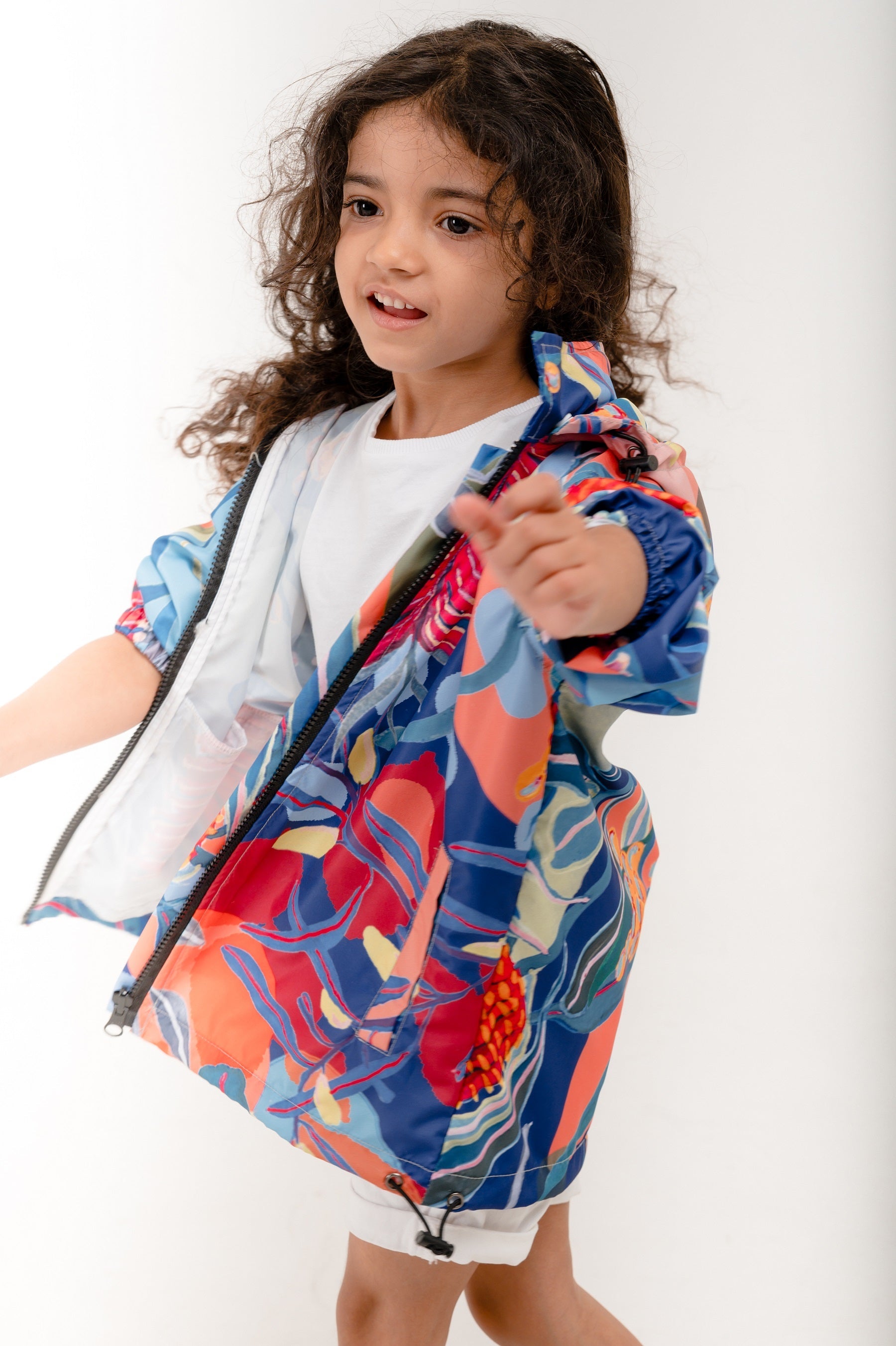Mini Basik Jacket in Persian Blue