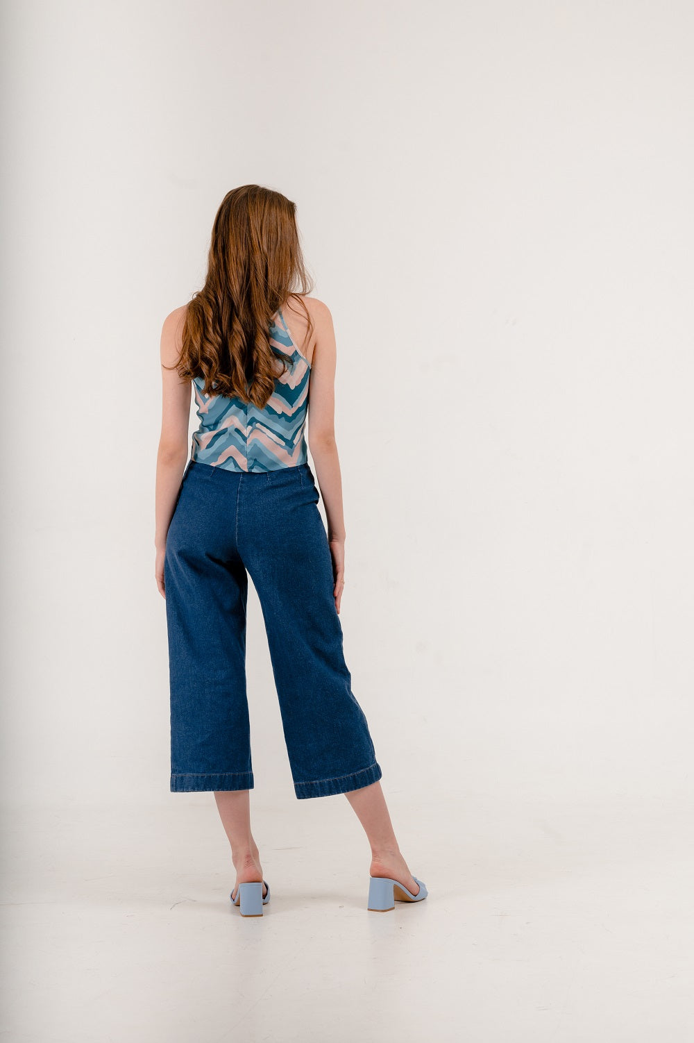 Carolina Front Knot Top in Moon